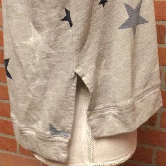 Sundry Womens Stars Top Sweatshirt Size 0 gray long sleeve athleisure comfy - Picture 6 of 8
